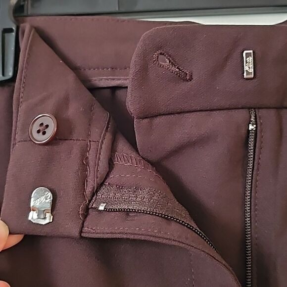 NWT Chico's Flex Waist Modern Tailored Full Length Pants Basic Brown Size 12 R - Picture 7 of 13